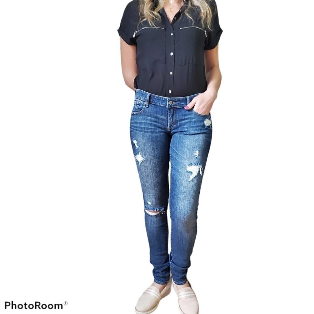 Abercrombie & Fitch Super Skinny Distresse…